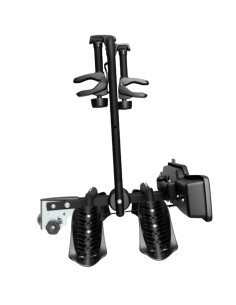 P668E,Suport 2 biciclete Peruzzo Siena 668E compatibil cu biciclete electrice cu prindere pe carligul de remorcare, Negru Mat 2