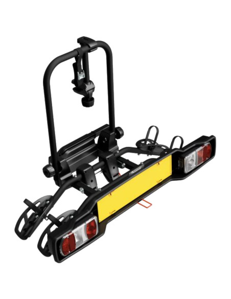 P706N,Suport 2 biciclete Peruzzo Parma 706N cu prindere pe carligul de remorcare, Negru Mat