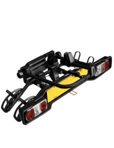 P706N,Suport 2 biciclete Peruzzo Parma 706N cu prindere pe carligul de remorcare, Negru Mat 2