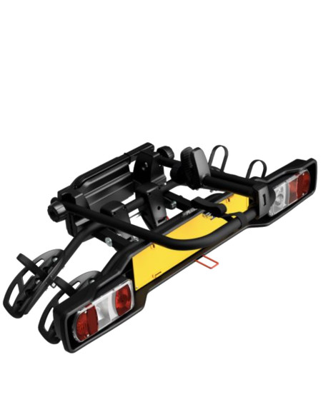 P706N,Suport 2 biciclete Peruzzo Parma 706N cu prindere pe carligul de remorcare, Negru Mat