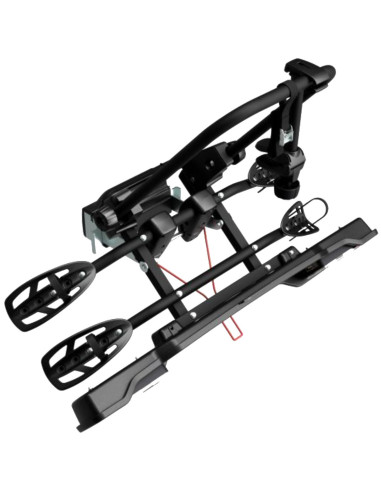 P706N,Suport 2 biciclete Peruzzo Parma 706N cu prindere pe carligul de remorcare, Negru Mat