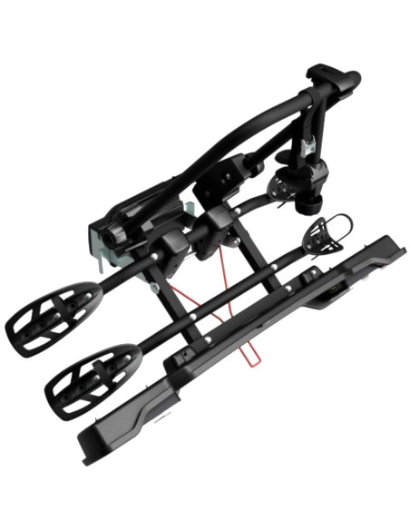 P706N,Suport 2 biciclete Peruzzo Parma 706N cu prindere pe carligul de remorcare, Negru Mat