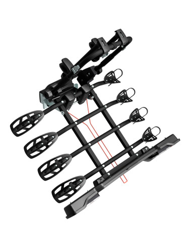 P706/4N,Suport biciclete Peruzzo Parma 4 biciclete 706/4N negru cu prindere pe carligul de remorcare