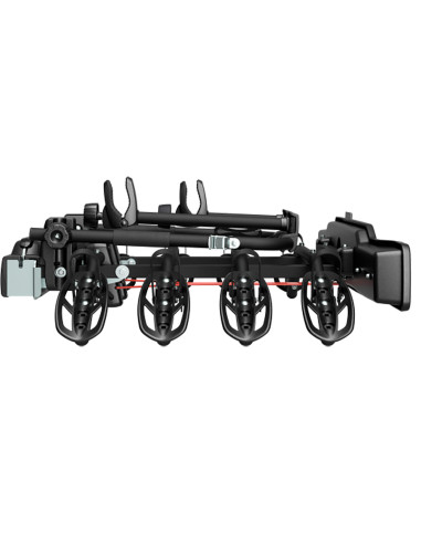 P706/4N,Suport biciclete Peruzzo Parma 4 biciclete 706/4N negru cu prindere pe carligul de remorcare