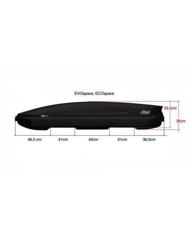 ANPB2202CCR,Cutie portbagaj Aleo EvoSpace, Antracit TEF