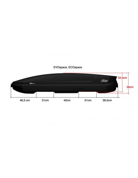 ANPB2202CCR,Cutie portbagaj Aleo EvoSpace, Antracit TEF
