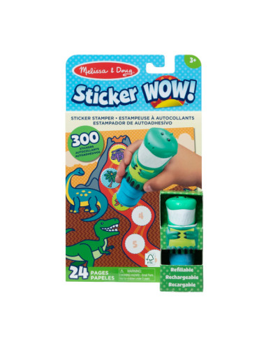 MD32012,Activitati cu autocolante Sticker WOW Dinozaur