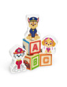MD33272,Camion cu remorca, 28 cuburi din lemn cu litere si 3 figurine Paw Patrol, Patrula Catelusilor