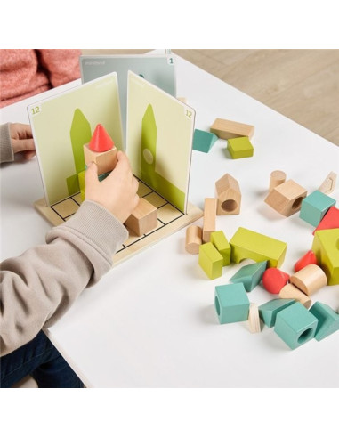 ML46000,Joc cu provocari de logica si orientare spatiala, Forme 3D si umbre, de la 5 ani