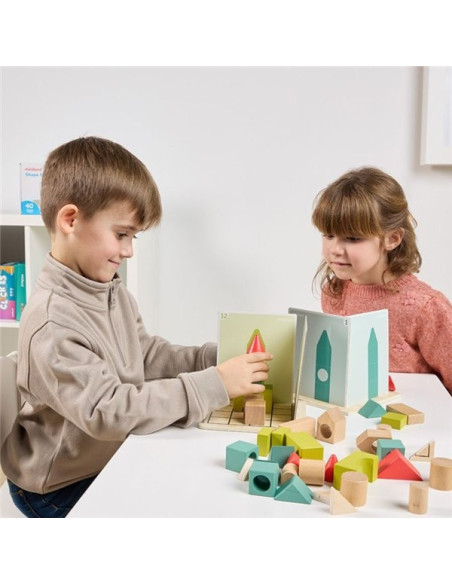 ML46000,Joc cu provocari de logica si orientare spatiala, Forme 3D si umbre, de la 5 ani