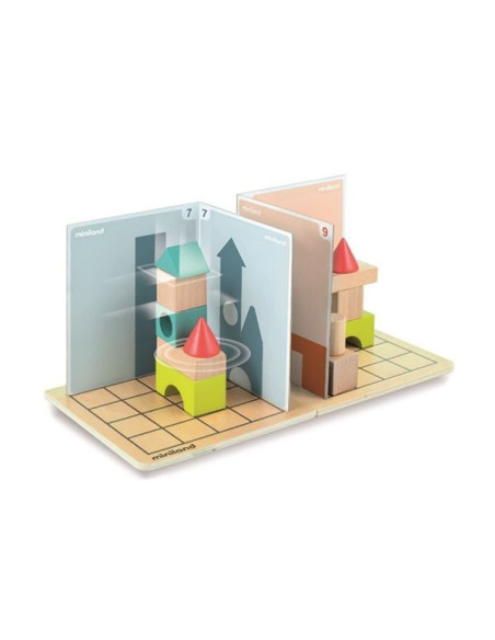 ML46000,Joc cu provocari de logica si orientare spatiala, Forme 3D si umbre, de la 5 ani