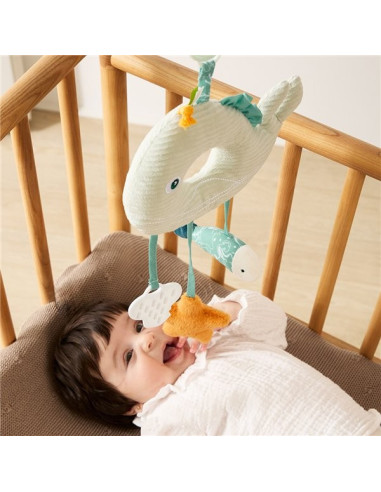 ML97363,Jucarie bebe pentru leagan si carucior, cu sunete si oglinda, Ocean