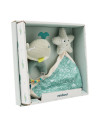 ML97360,Set cadou bebe - zornaitoare si paturica moale de atasament Ocean, de la 0 luni