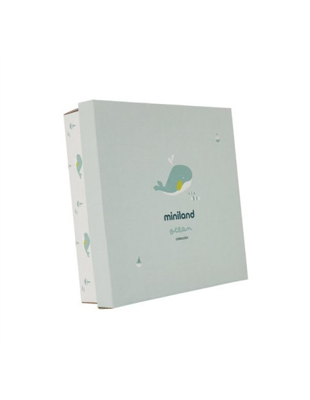 ML97360,Set cadou bebe - zornaitoare si paturica moale de atasament Ocean, de la 0 luni