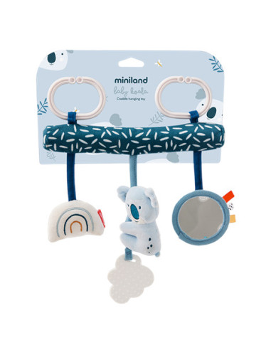 ML97383,Jucarie bebe pentru leagan si carucior, cu sunete si oglinda, Ursulet Koala