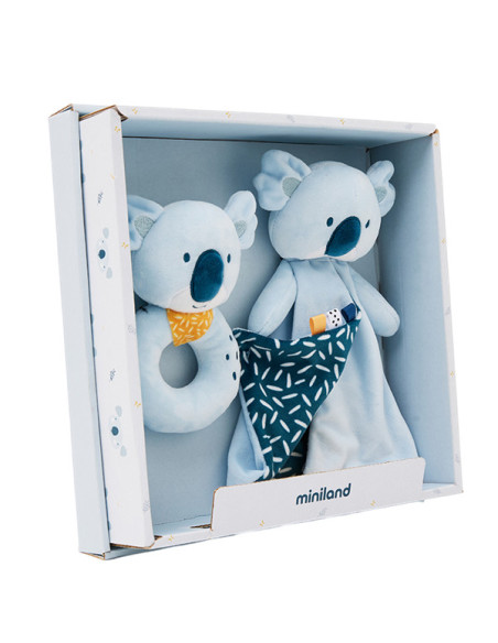ML97380,Set cadou bebe - zornaitoare si paturica moale de atasament Koala, de la 0 luni