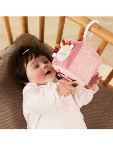 ML97373,Jucarie bebe pentru leagan si carucior, cu sunete si oglinda, Caprioara