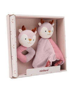 ML97370,Set cadou bebe - zornaitoare si paturica moale de atasament Caprioara, de la 0 luni