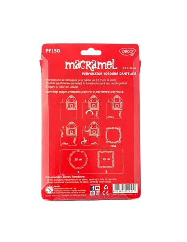 Perforator hobby DACO dantela macramel 15 cm PF150/2