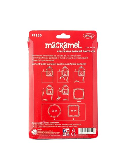 Perforator hobby DACO dantela macramel 15 cm PF150/2