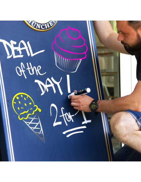 Chalk Marker Neon-Set (15 mm),MLW129 Chalk Marker Neon-Set (15 mm),MLW129