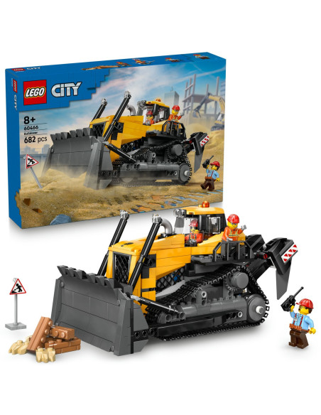 LEGO-60466,Lego City Buldozer Galben 60466