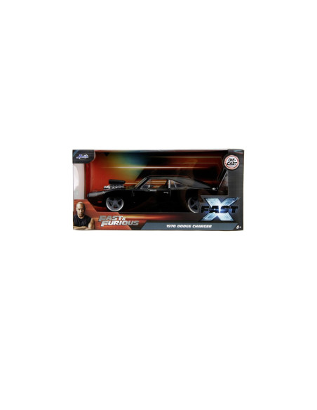 VV-9334918314R00,Jada Fast And Furious Masinuta Metalica Dodge Charger 1970 Negru Scara 1 La 24