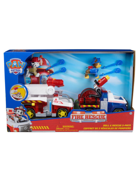 VV-6073471,Patrula Catelusilor Set 2 Vehicule De Salvare Masini De Pompieri Cu Figurine