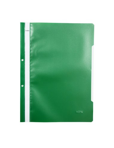 Dosar sina plastic cu perforatii Noki verde