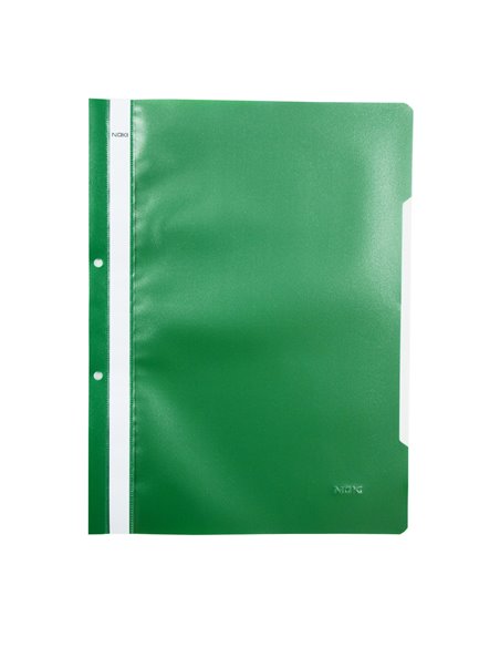 Dosar sina plastic cu perforatii Noki verde