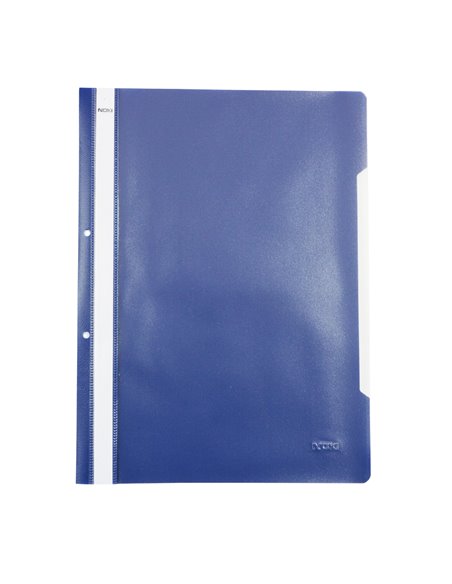 Dosar sina plastic cu perforatii Noki, Albastru inchis