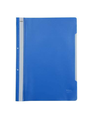 Dosar sina plastic cu perforatii Noki albastru deschis