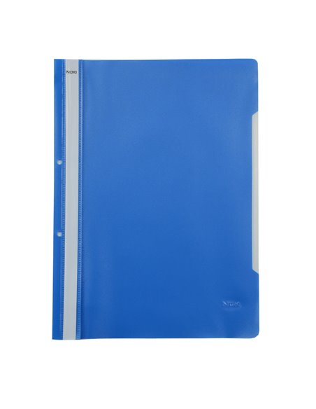 Dosar sina plastic cu perforatii Noki albastru deschis