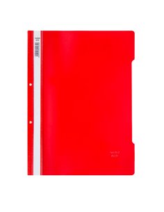 Dosar sina plastic cu perforatii Noki rosu