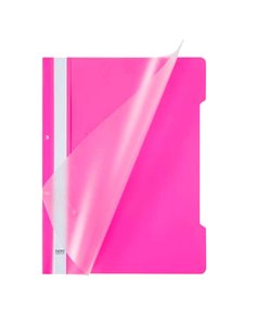 Dosar sina plastic cu perforatii Noki roz 2