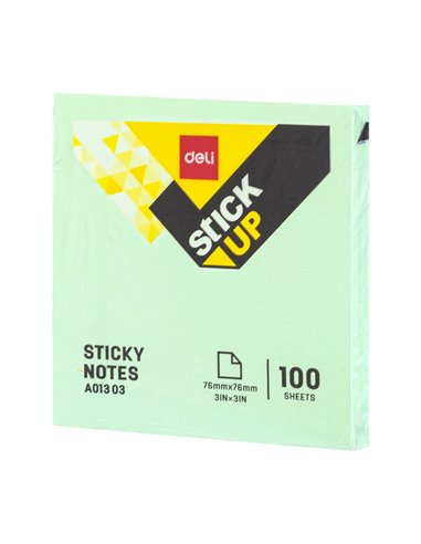 NOTES ADEZIV 76*76MM DIV. CULORI PASTEL DELI