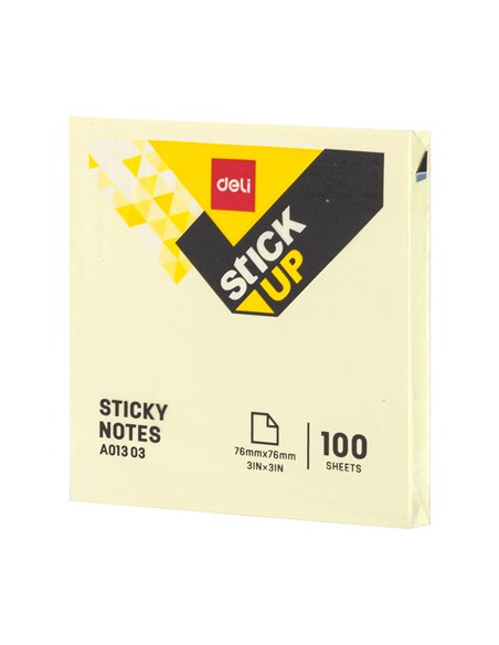 NOTES ADEZIV 76*76MM DIV. CULORI PASTEL DELI