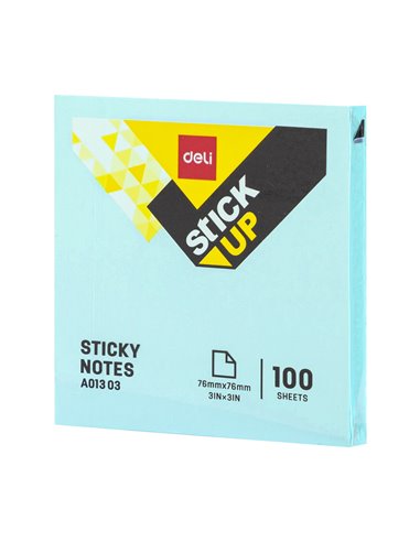 NOTES ADEZIV 76*76MM DIV. CULORI PASTEL DELI