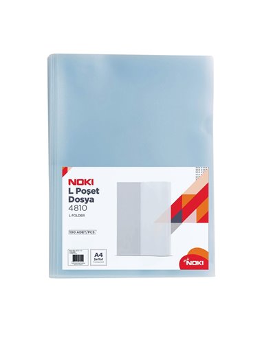 Mapa protectie A4 tip L transparenta 100/SET NOKI