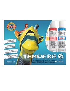 Tempera KOH-I-NOOR, 16 ml, 6 culori