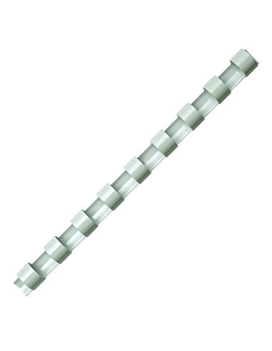 Inel plastic 6 mm alb pt 2-20 coli, 25/cutie Fellowes