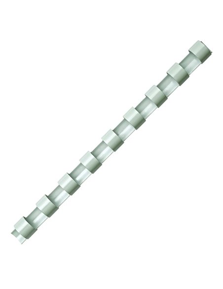 Inel plastic 6 mm alb pt 2-20 coli, 25/cutie Fellowes