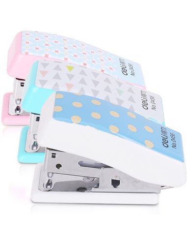 Capsator mini Deli DL0456, 12 coli, 24/6, 26/6 + Capse, Diverse modele