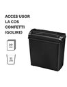 Distrugator documente P-25S Strip-Cut FELLOWES, Negru