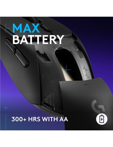 Mouse gaming wireless Logitech G309 Lightspeed Hero  25K DPI, Negru