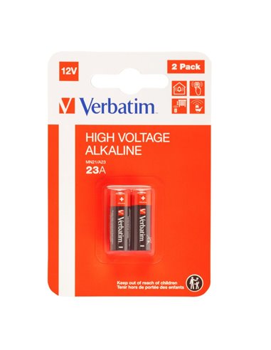 Baterie alcalina Verbatim 12V 23A, 2 bucati