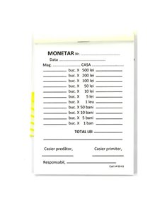 Monetar 2 exemplare autocopiativ