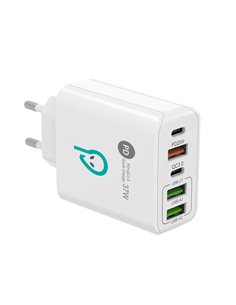 Alimentator retea Spacer Quick Charge 37W, 1 x USB Type-C 20W + 1 x USB QC 3.0