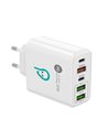 Alimentator retea Spacer Quick Charge 37W, 1 x USB Type-C 20W + 1 x USB QC 3.0