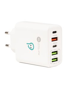Alimentator retea Spacer Quick Charge 37W, 1 x USB Type-C 20W + 1 x USB QC 3.0 2